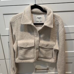 Abercrombie & Fitch Women's Tan Teddy Jacket